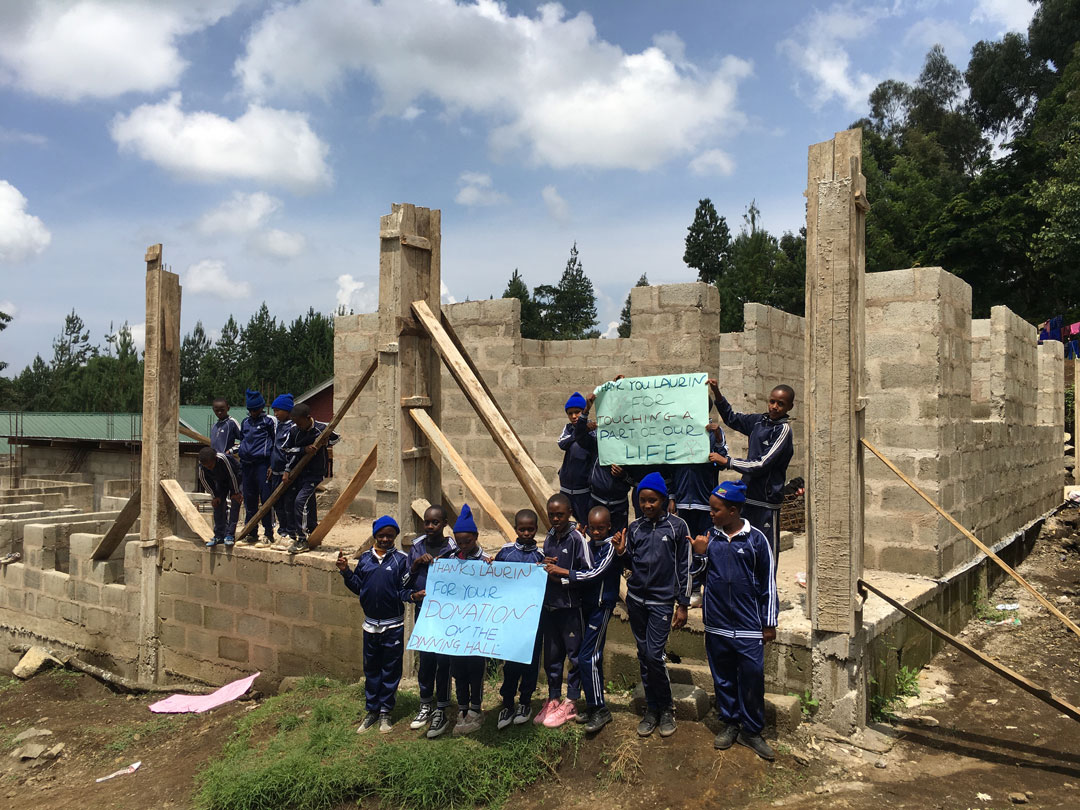 A dining hall for 200 children