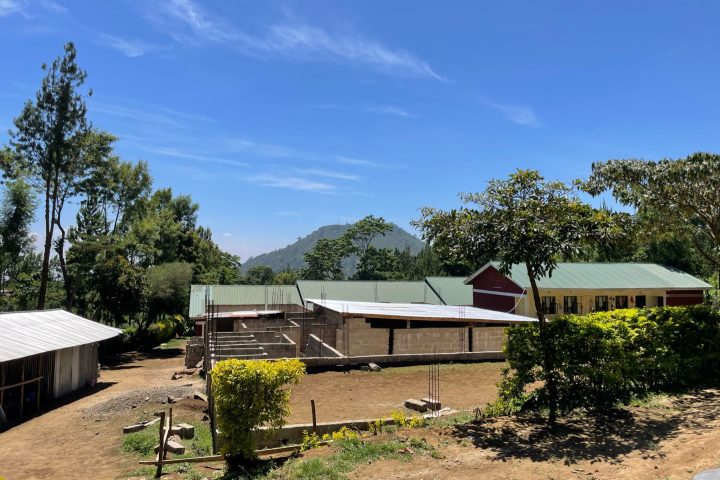 Eight classrooms and a dormitory