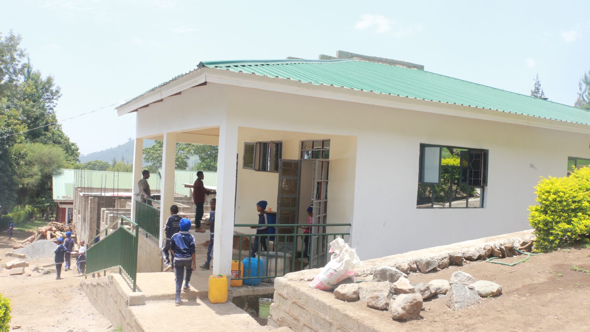 The school kitchen